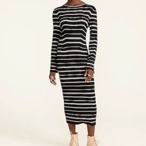 J Crew Stripped Sweater Dress